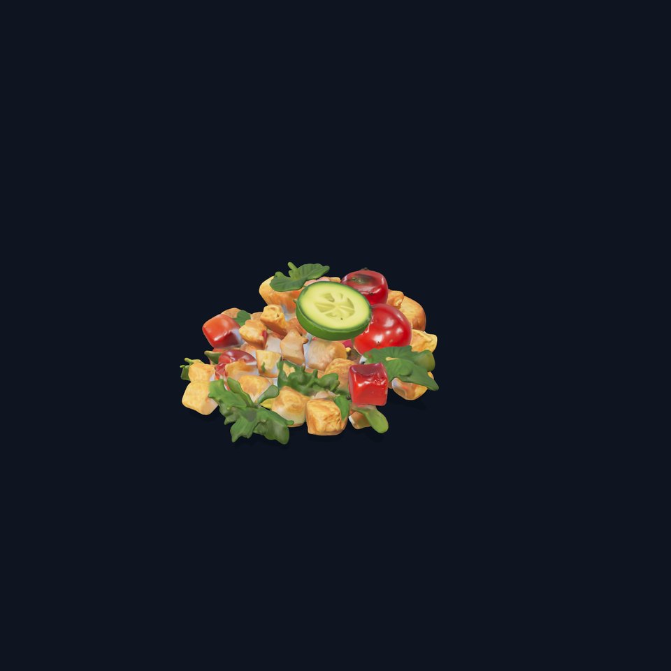Vibrant Vegetable Salad model pack